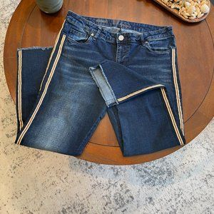 KUT ankle straight leg jeans